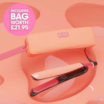 NEW GHD CHRONOS PROFESSIONAL HAIR STRAIGHTENER (26MM PLATE) SUN-KISSED PEACH