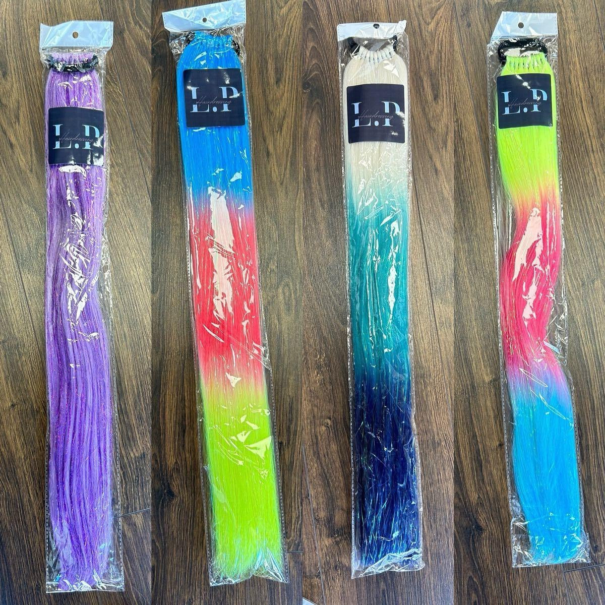 Coloured reusable pony tails
