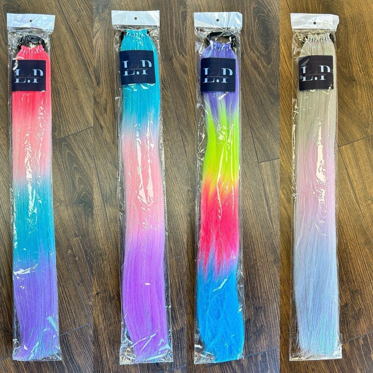 Coloured reusable pony tails