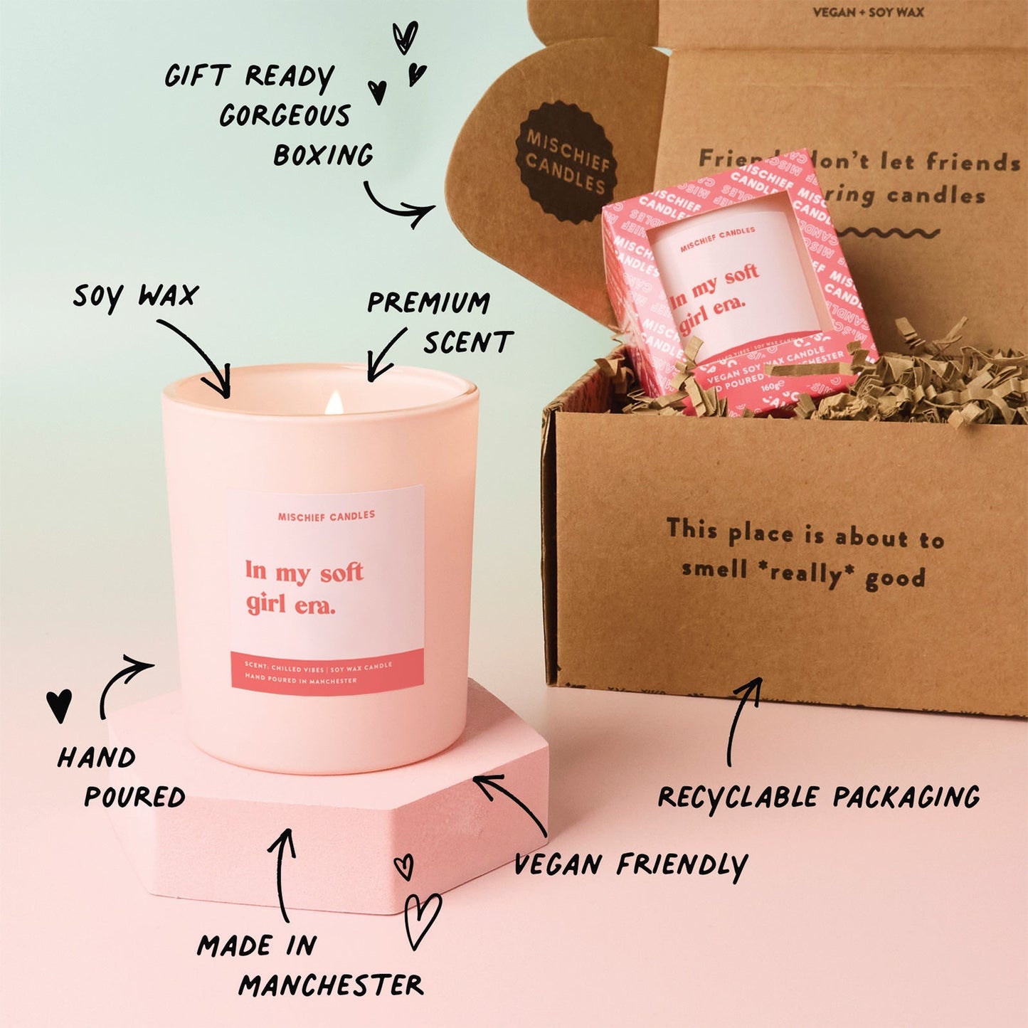 Aesthetic Candle for Self-Care Vibes In My Soft Girl Era
