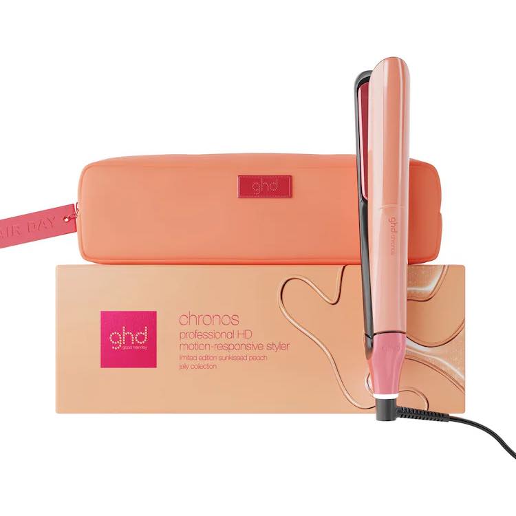 NEW GHD CHRONOS PROFESSIONAL HAIR STRAIGHTENER (26MM PLATE) SUN-KISSED PEACH