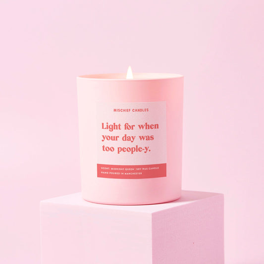 Introvert Candle Gift Light for When Your Day Was Too People-y